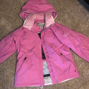 Never worn pink Columbia winter jacket